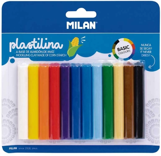 Plastilina basic – set da 12 colori