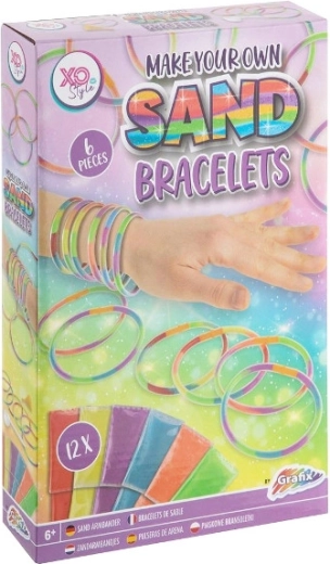 Set per creare braccialetti con sabbia colorata