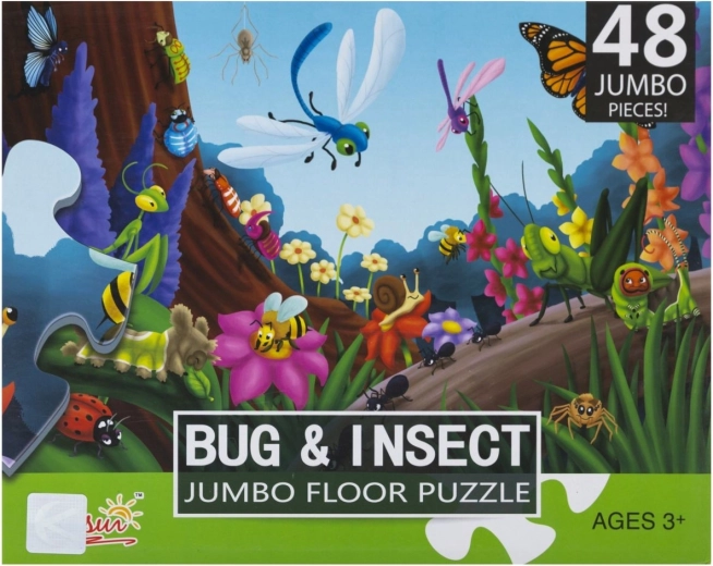 Puzzle XXL per bambini mondo degli insetti 48 pezzi - 1 pezzo