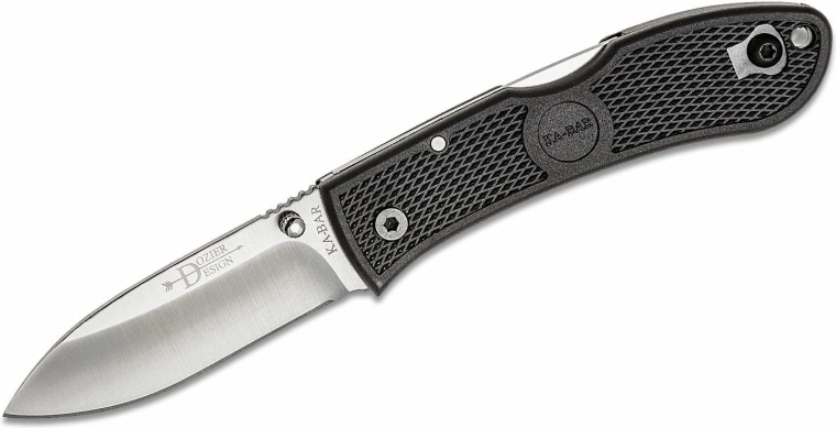 Coltello tascabile KA-BAR Dozier Hunter, nero, 7,5 cm