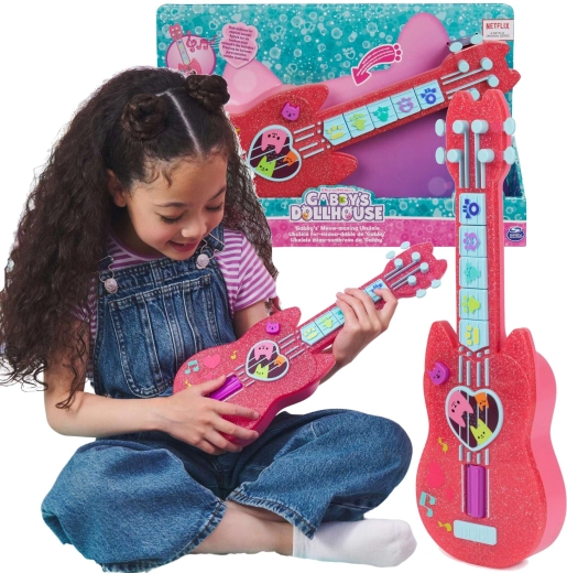 Spin Master Gabby's Dollhouse ukulele gattino con melodie