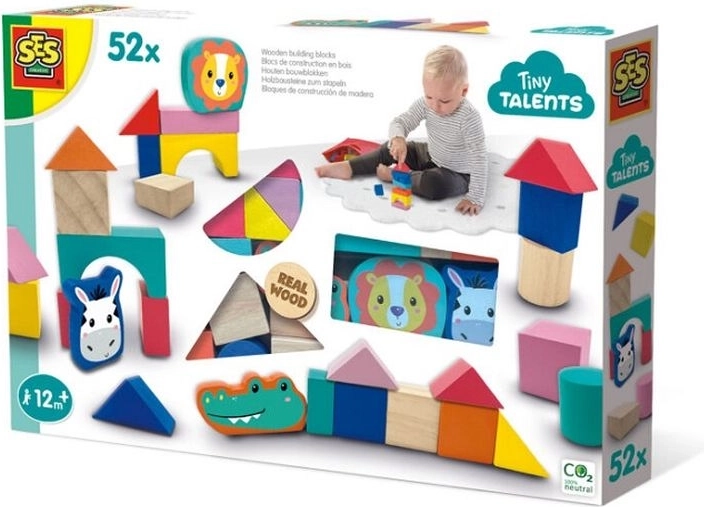Blocchi colorati in legno SES per bambini