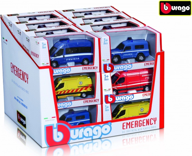 Bburago 1:50 assortimento veicoli di emergenza