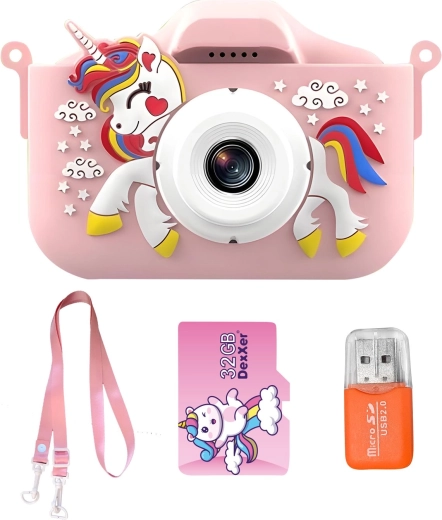 Fotocamera digitale per bambini 40 Mpx rosa - 1 pezzo