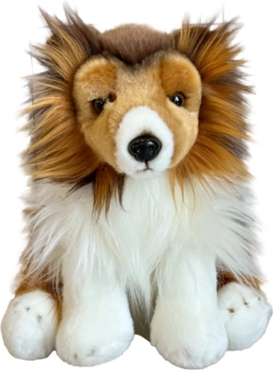 Pastore scozzese di peluche seduto 28 cm