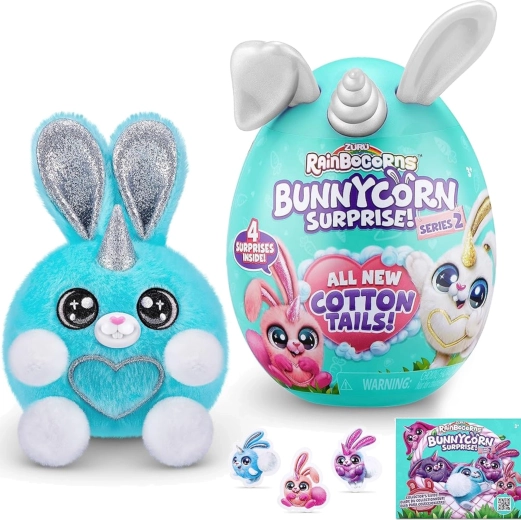 Rainbocorns Boo‑Boocorn Surprise con coniglietto di peluche con sorpresa