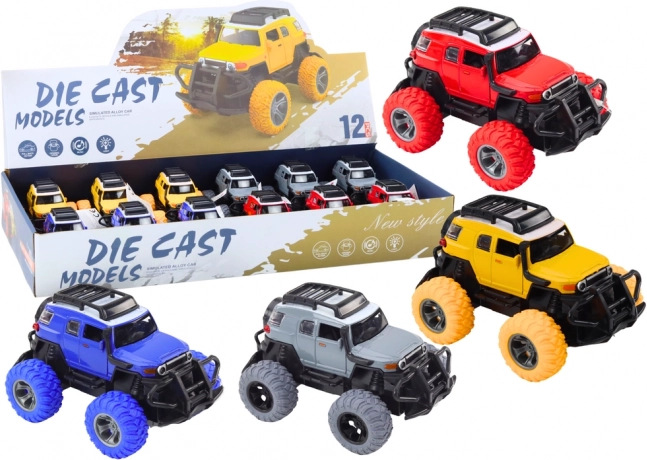 Macchinina Fuoristrada 1:32 in Metallo con Ruote in Gomma Luci Suoni Motore