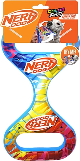 Nerf Dog tira e molla rotante Infinity con impugnatura colorata 27 cm