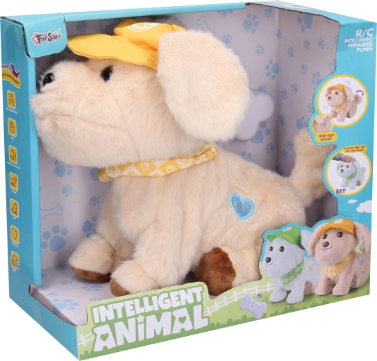 Cagnolino di peluche interattivo telecomandato 27 cm