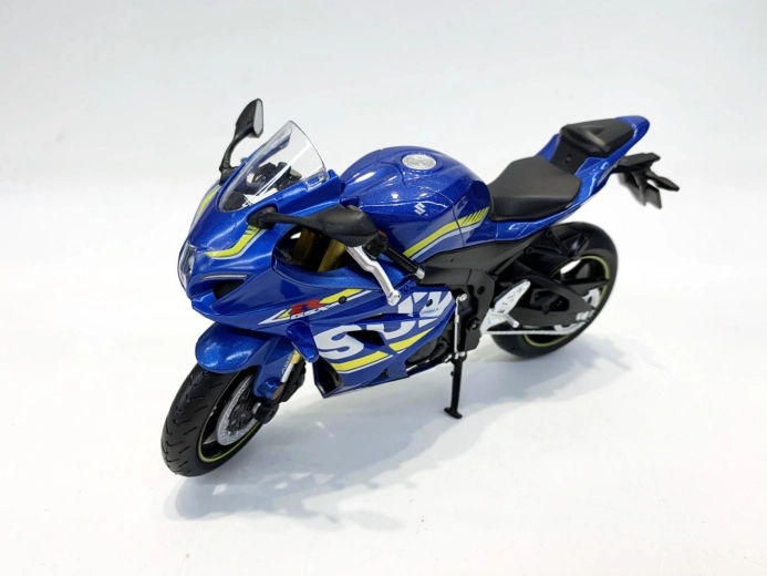 Modello di moto MSZ Suzuki GSX-R1000 1:12 blu - 1 pezzo