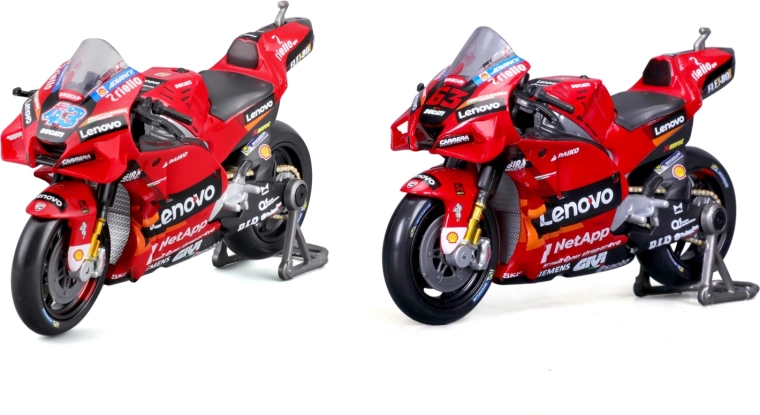 Modello in metallo Maisto della moto Ducati Lenovo Team 2022 1:18