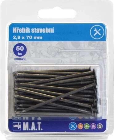 Chiodi da costruzione 70 × 2,8 mm, 50 pz