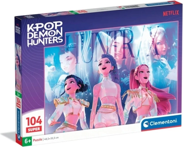 Puzzle Clementoni Super K‑Pop Demon Hunters, 104 pezzi