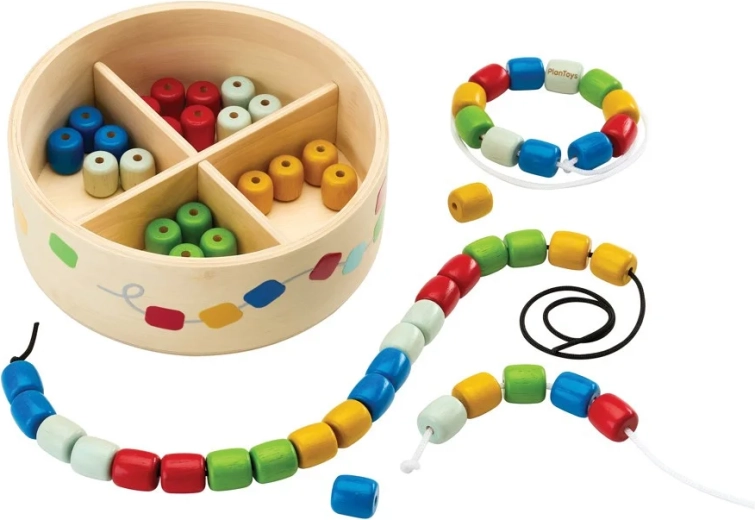 PlanToys infilare perline in scatola