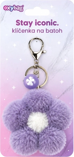 Portachiavi fashion Oxybag fiore viola