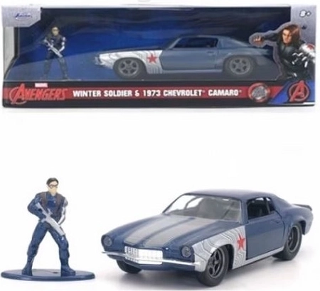 Jada Marvel Avengers Winter Soldier e Chevrolet Camaro 1973 1:32