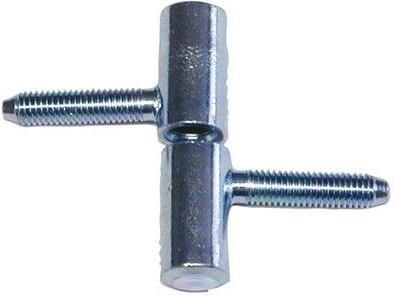 Cerniera per finestra 40 mm con perno avvitabile, zincatura blu