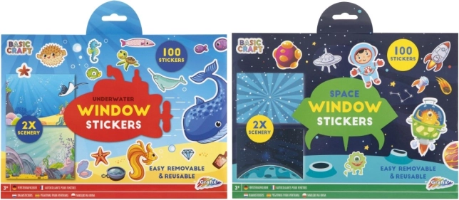 Set creativo adesivi per finestre e scenari