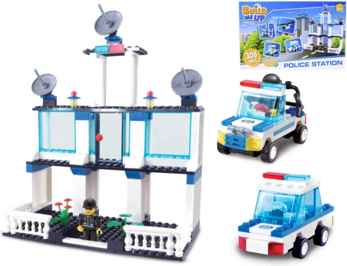 BuildMeUP stazione di polizia – costruzioni 308 pezzi e 2 personaggi