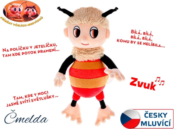 Čmelda peluche parlante 29 cm – Le storie degli orsetti delle api