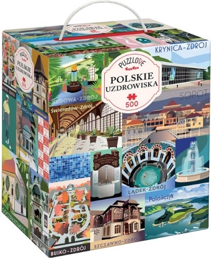 Puzzle Puzzlove Città termali polacche 500 pezzi