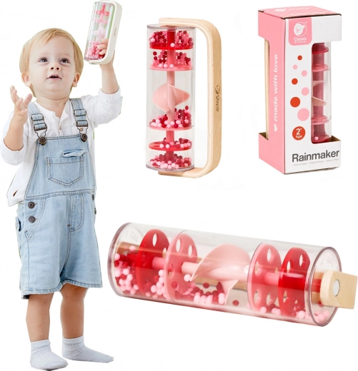 Classic World bastone della pioggia con palline – rosso