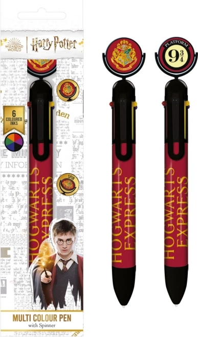 Penna con motivo Binario 9 e 3/4 HARRY POTTER, 6 colori