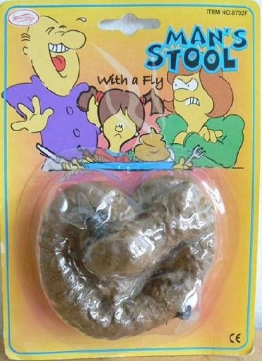 Giocattolo divertente cacca con mosche