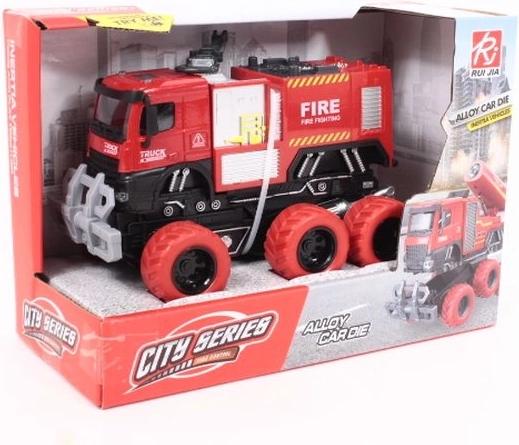 Camion dei pompieri per bambini a 6 ruote con luci e suoni