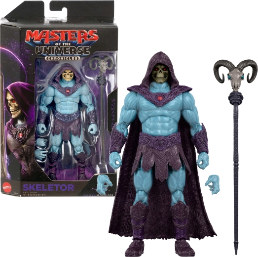 Mattel Masters of the Universe Chronicles action figure di Skeletor 17 cm con accessori