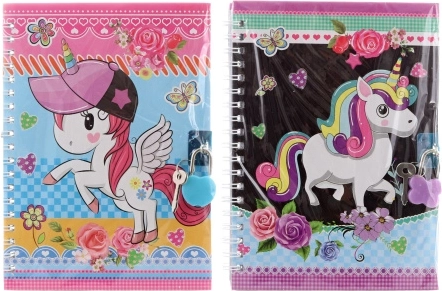 Diario con lucchetto e unicorni