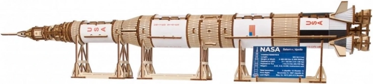 Ugears modello in legno razzo NASA Saturn V 1:170