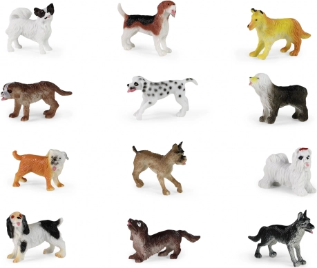 Set di cagnolini in plastica 12 pz