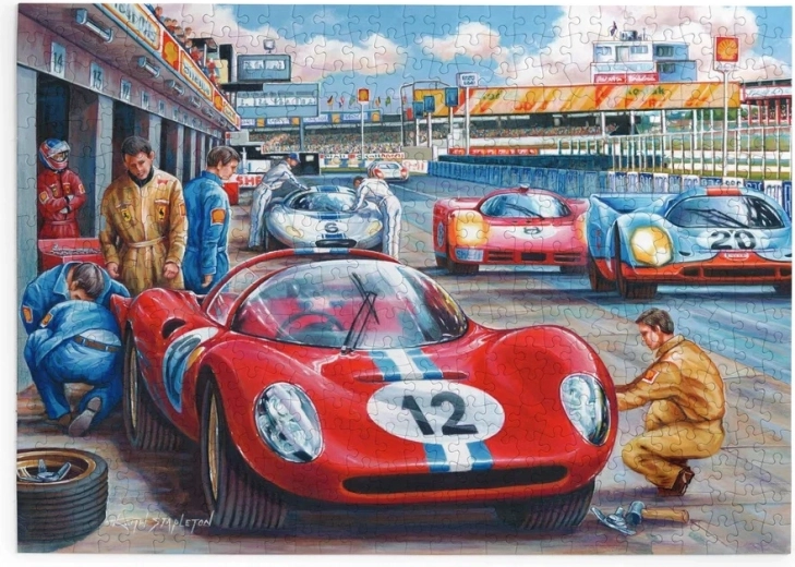 House of Puzzles Gare automobilistiche – Pit Stop, 500 pezzi grandi