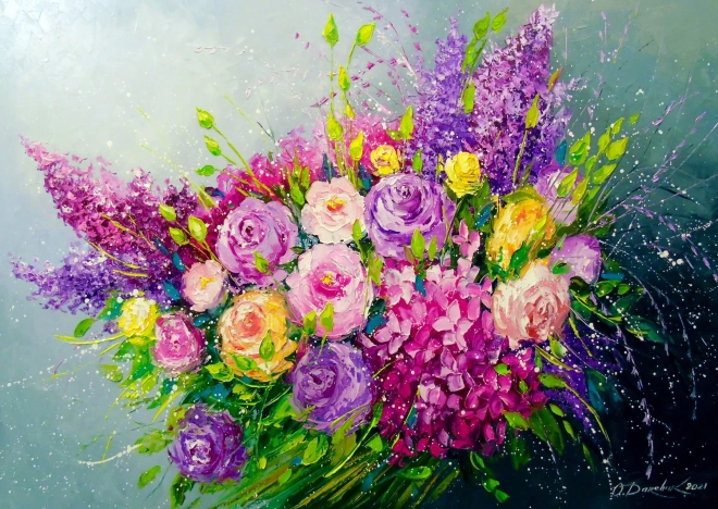 Puzzle Bouquet di rose 1000 pezzi