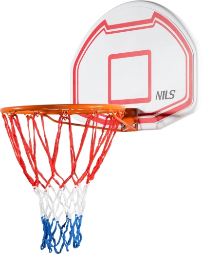 Canestro da basket a parete NILS con tavola 71 × 45 cm