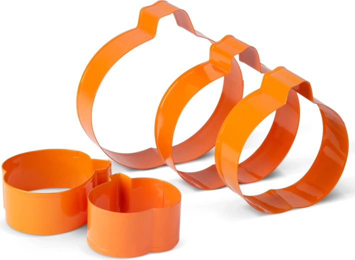 Set di formine tagliabiscotti in metallo a forma di zucca – 5 pezzi