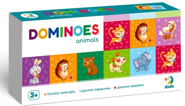 Domino animali – 28 tessere, gioco da tavolo per bambini