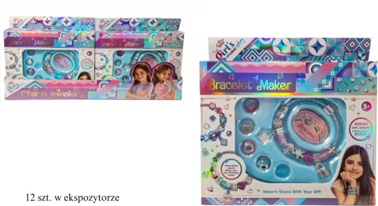 Kit fai-da-te per realizzare braccialetti con perline e ciondoli