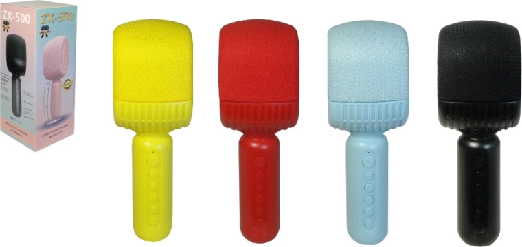 Microfono karaoke wireless con Bluetooth e altoparlante integrato