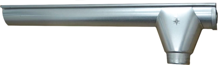 Canale terminale destro P+V 250 mm, acciaio zincato