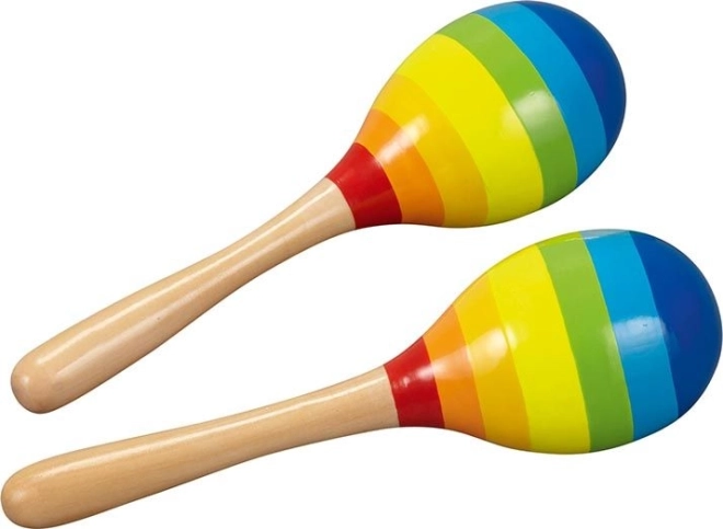 Goki maracas arcobaleno – set da 2 pz