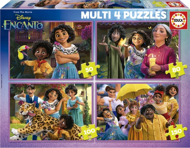 Puzzle EDUCA ENCANTO 4 in 1 (50/80/100/150 pezzi)