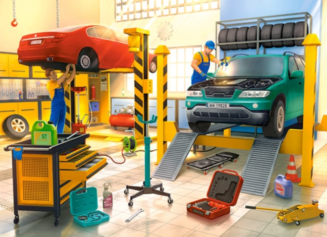 Puzzle officina meccanica 100 pezzi Castorland