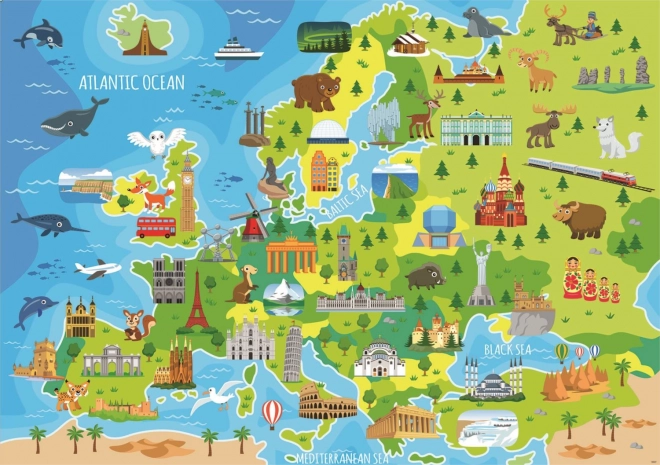 Educa puzzle Mappa d'Europa 150 pezzi