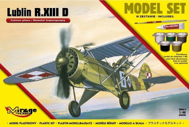 Kit di modellismo in plastica LUBLIN R.XIII D 1:48, aereo di scorta polacco