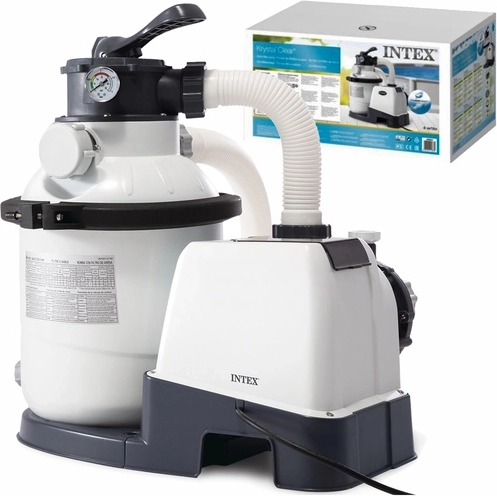 Filtro a sabbia per piscina Intex 5700 l/h con Hydro Aeration e timer