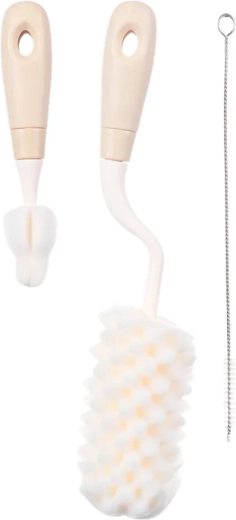 Set di spazzole per biberon Mininor 3 in 1