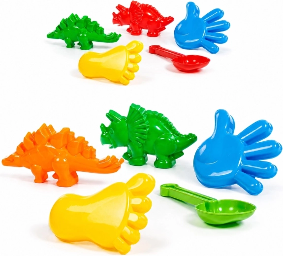 Set da sabbia per bambini dinosauri 5 pezzi