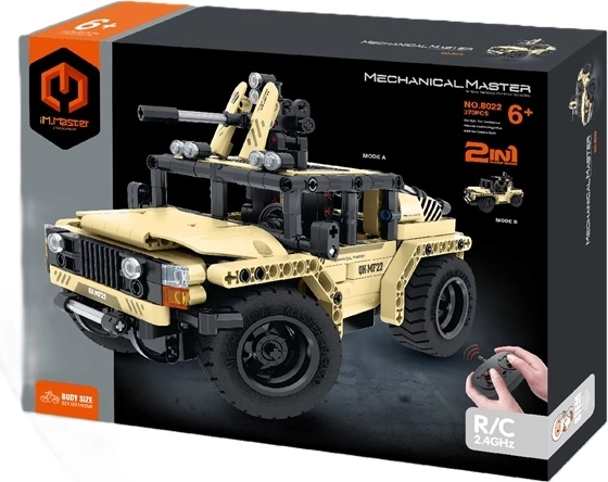 IM.Master jeep armata radiocomandata 2 in 1, set di costruzione da 370 pezzi